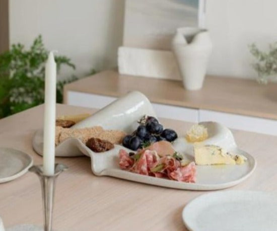 Handcrafted ceramic plate or platter
