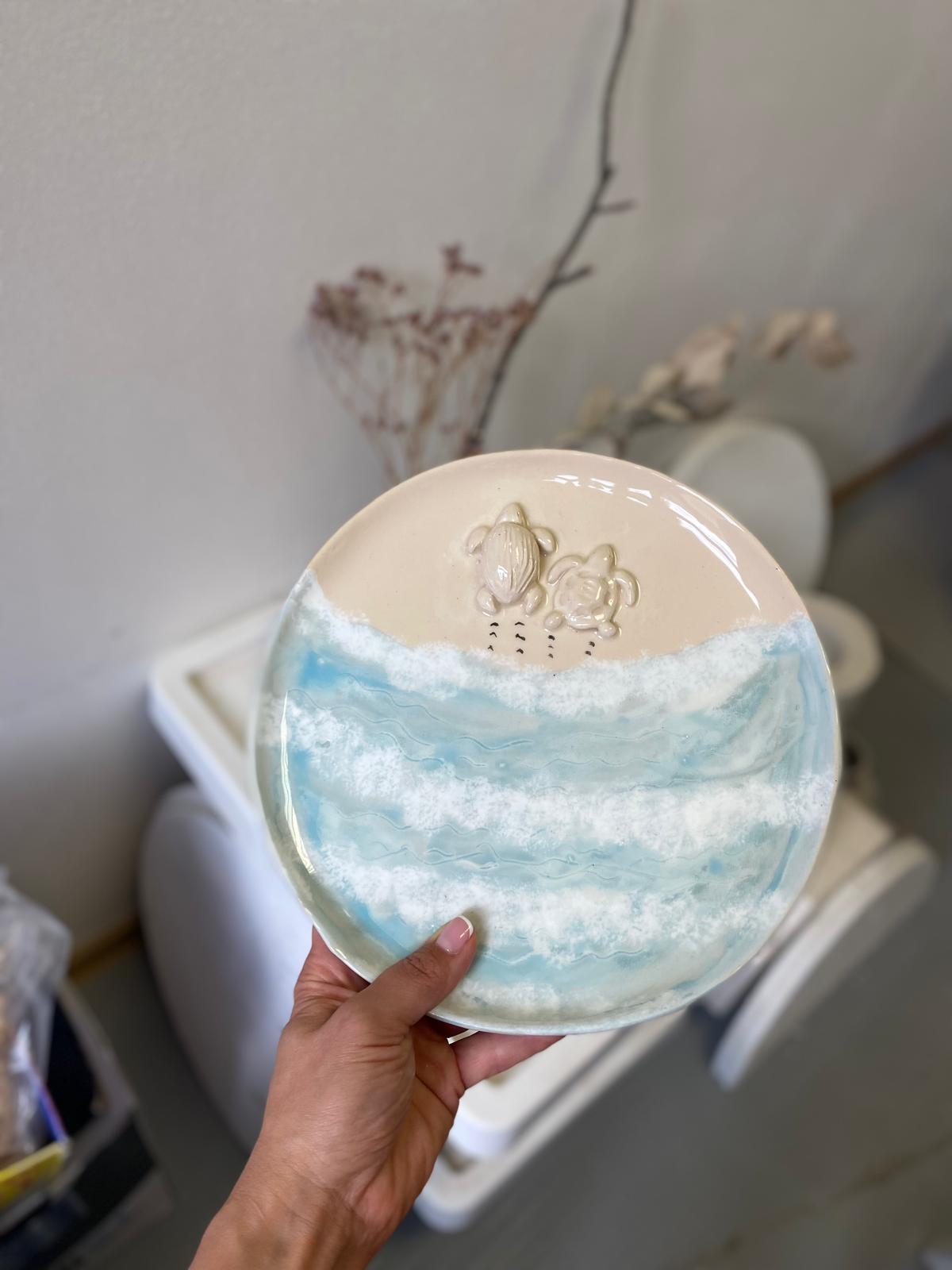 Handcrafted ceramic plate