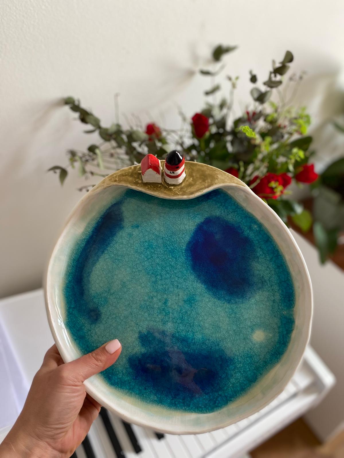 Handmade ceramic plate