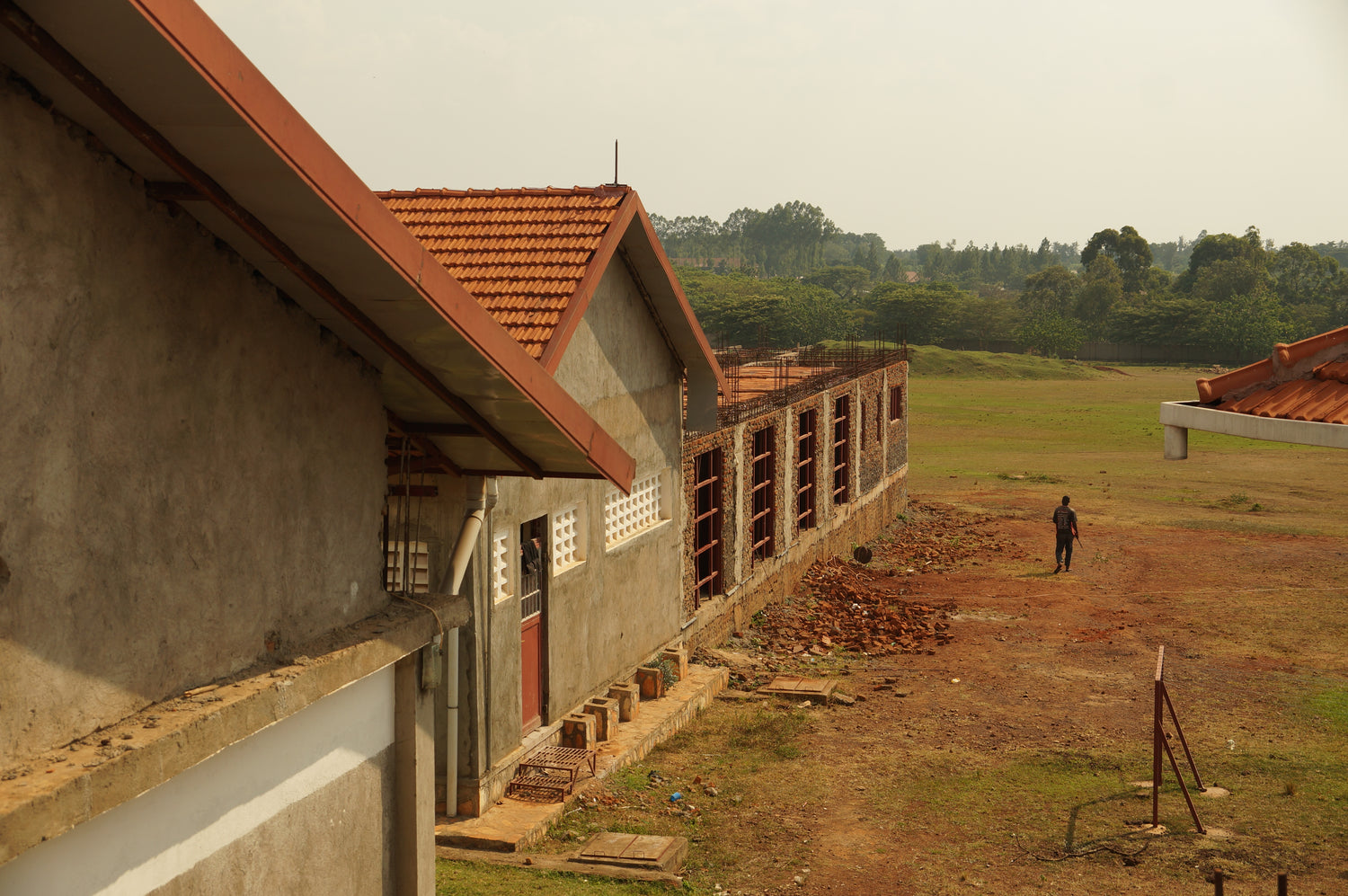 Dormitory construction at Kimbilio Village