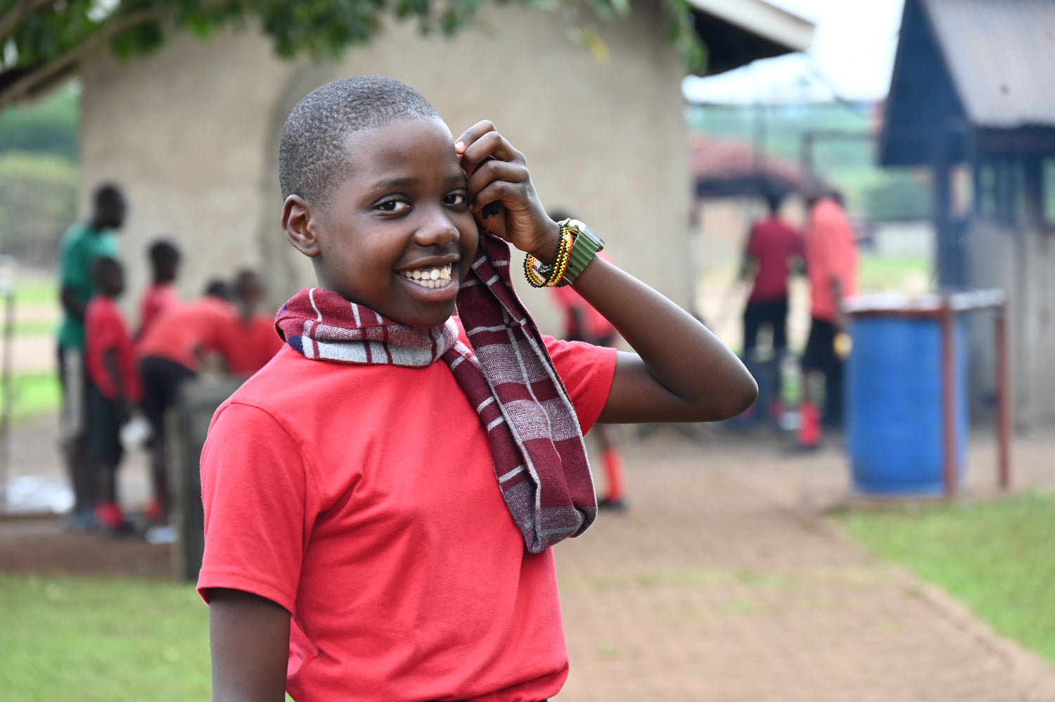 Children at Kimbilio Village in Uganda