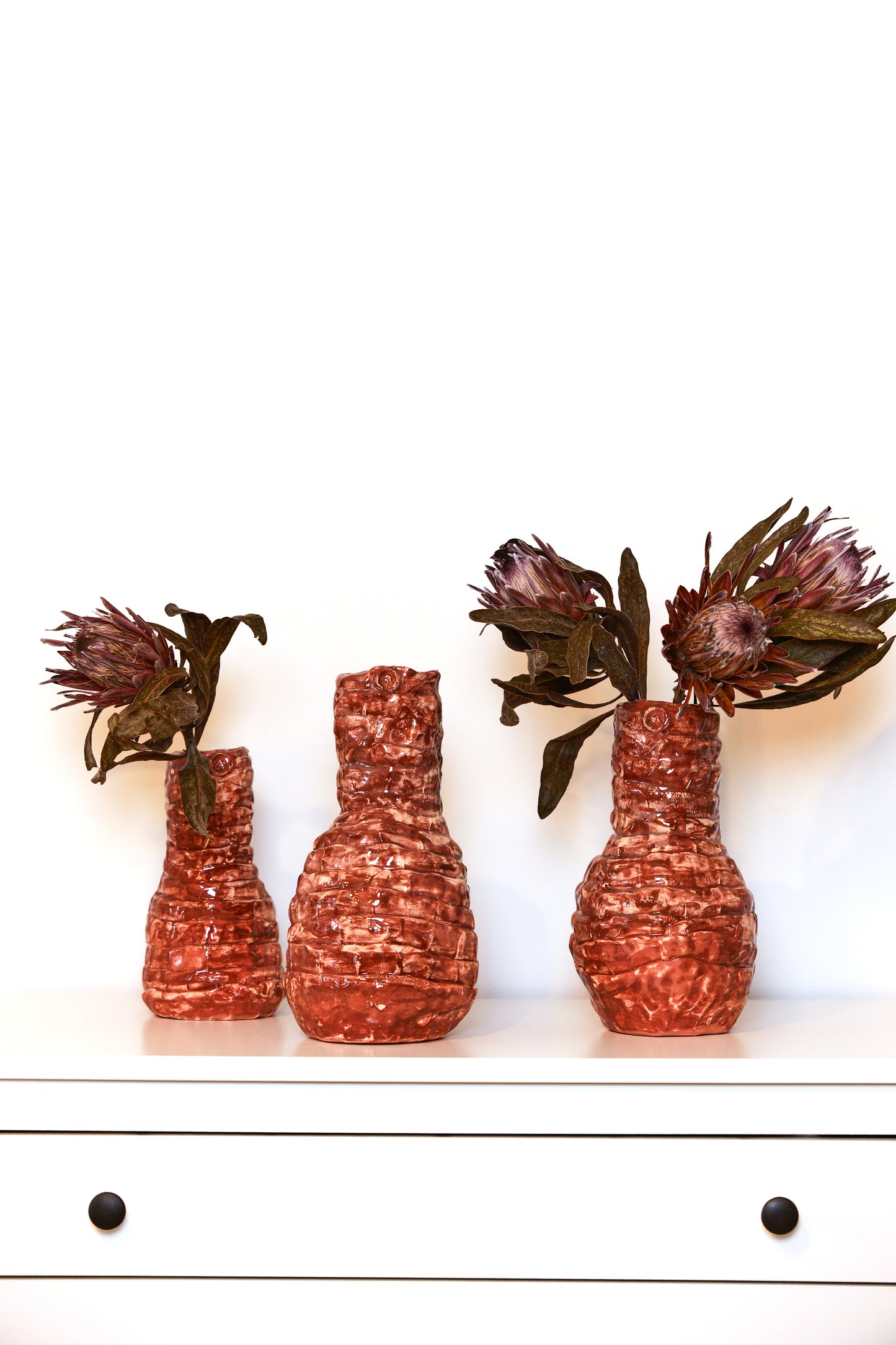 Three Vases. Series “The Earth of Africa”