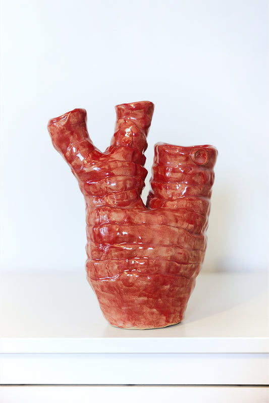 Large Red Vase “Heart of Africa”