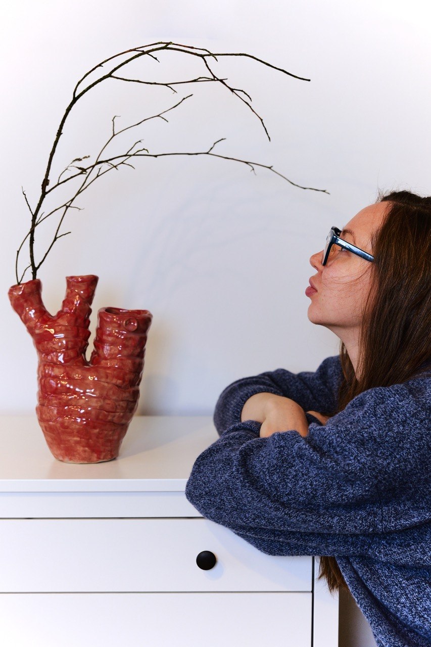 Large Red Vase “Heart of Africa”