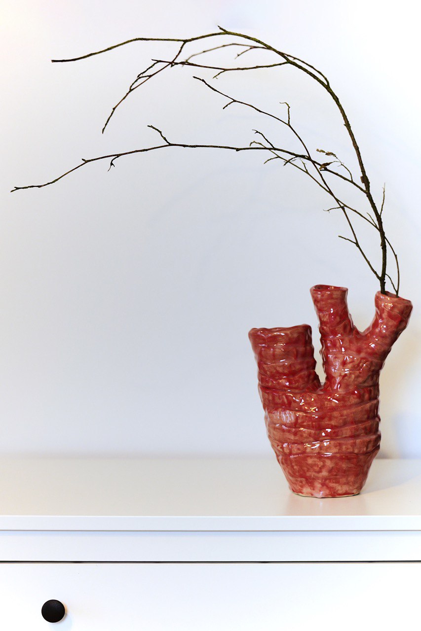 Large Red Vase “Heart of Africa”